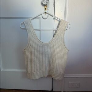 Madewell Cream Knit Tank Top
